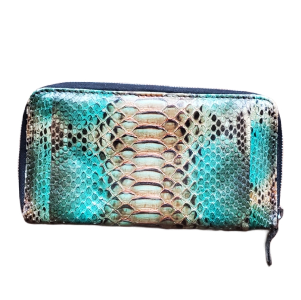 Python Wallet Multi Color Womens Zip Around Wallet - image 5